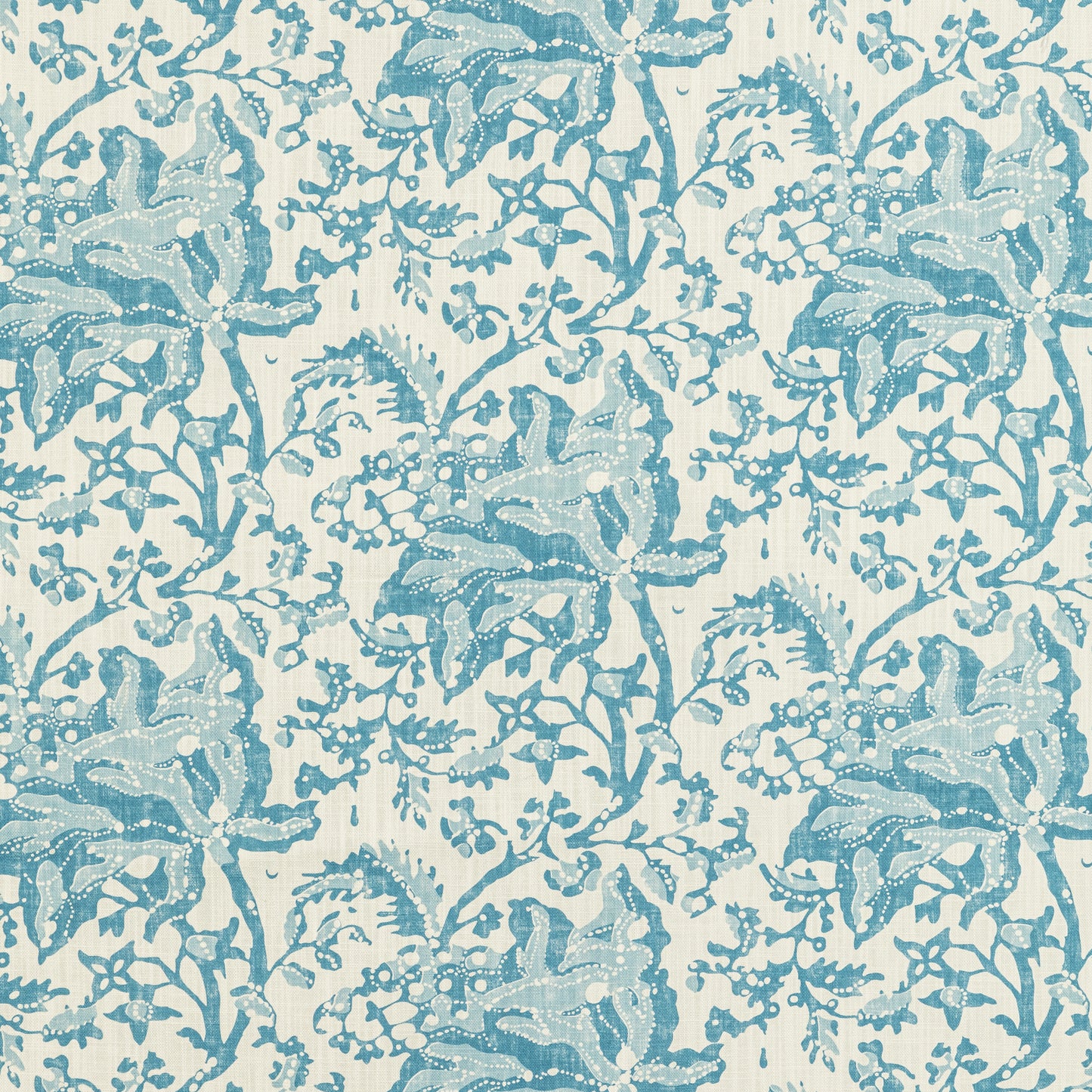 8022102-1313 WEYMOUTH PRINT AQUA BRUNSCHWIG & FILS