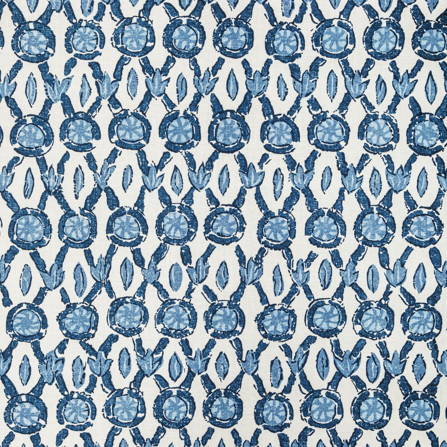 8022103-55 GALON PRINT BLUE BRUNSCHWIG & FILS