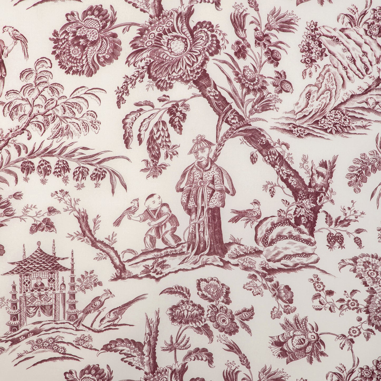 8023104-10 MARCEL PRINT AUBERGINE BRUNSCHWIG & FILS