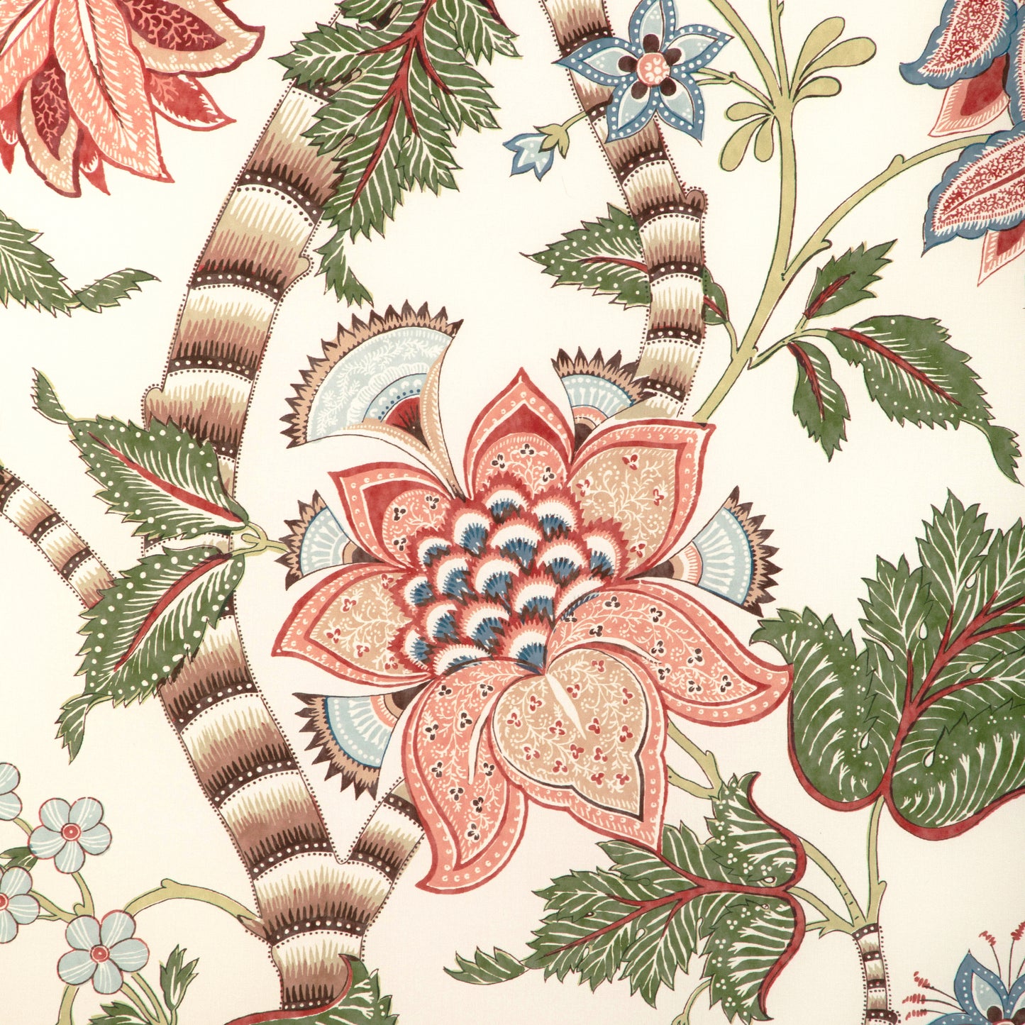 8023105-312 CADENET PRINT APRICOT/SAGE BRUNSCHWIG & FILS