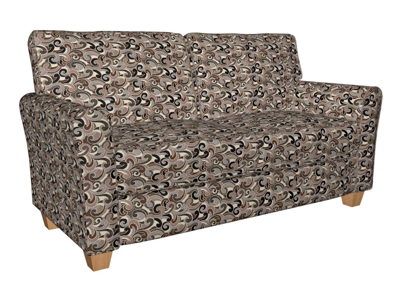 8540 Abstract & Geometric Bronze/Flutter Black,Brown Charlotte Fabrics