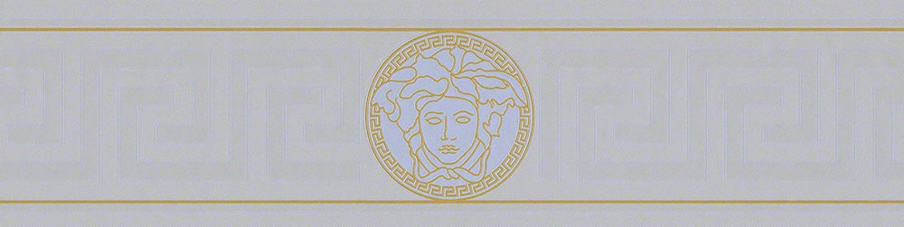 935225X Versace Versace Volume 5 Wallpaper Magesty Border Silver Sea