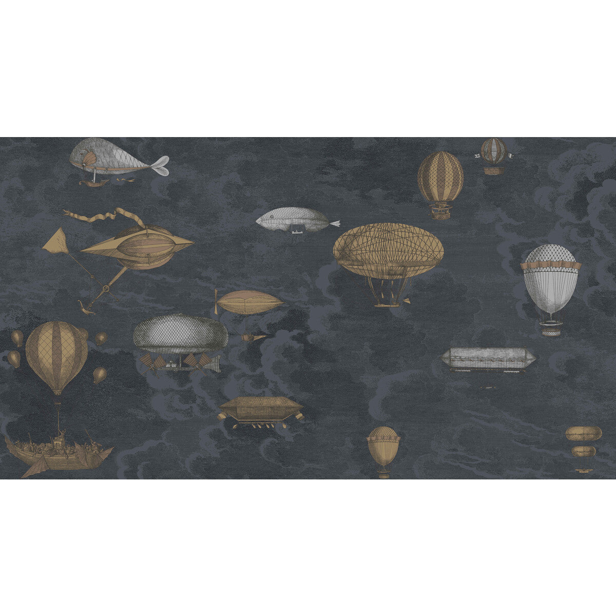 97/1002-CS MACCHINE VOLANTI Midnight Cole & Son Wallpaper