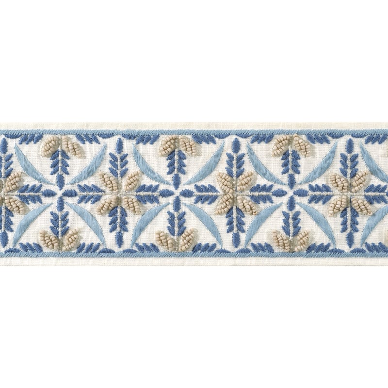 AE12343 Anna French Stone and Blue Fabric