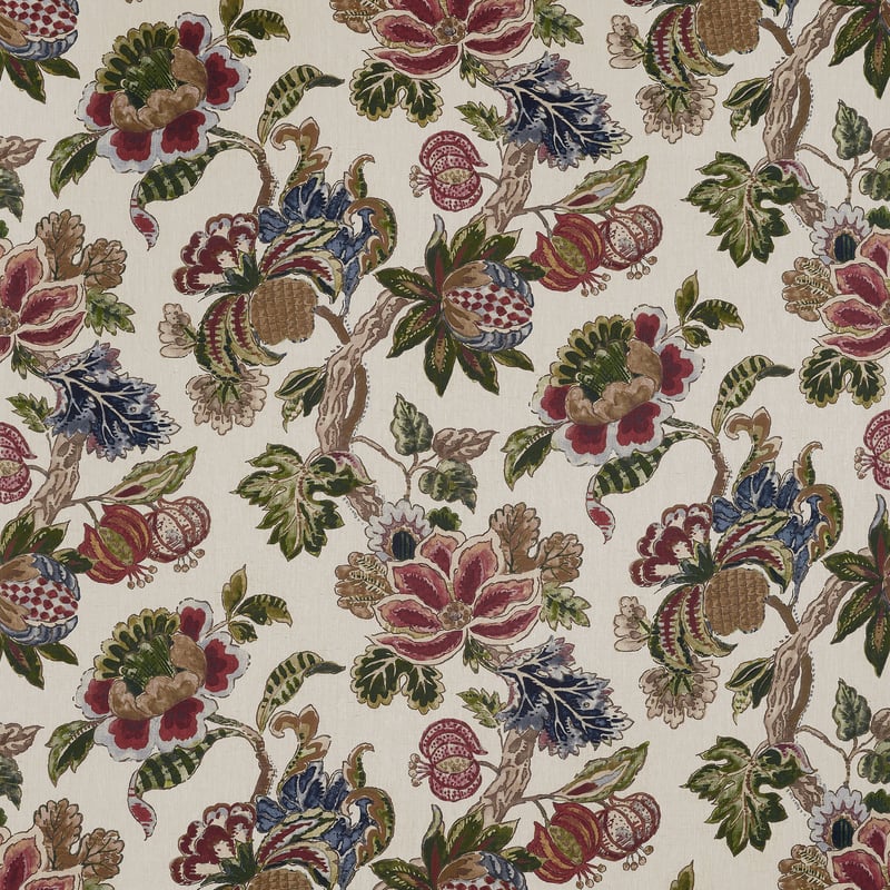 AF16139 Anna French Apricot and Slate Fabric