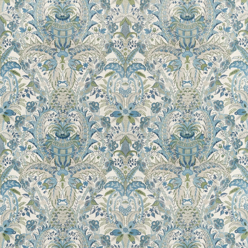 AF57858 Anna French Blue and Green Fabric