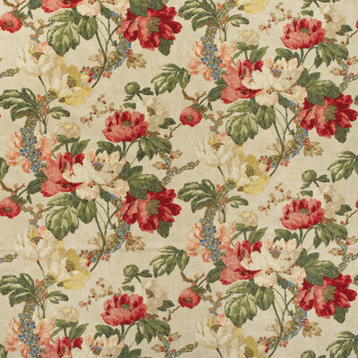 AM100449-916 PEONY NATURAL KRAVET COUTURE Fabrics Drapery Upholstery