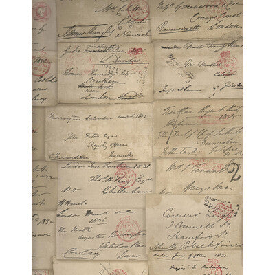 AMW10043-16 LOVE LETTER PARCHMENT KRAVET COUTURE Wallpaper