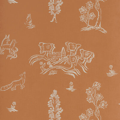 AMW10057-12 WYCHWOOD MELON ORANGE KRAVET COUTURE Wallpaper