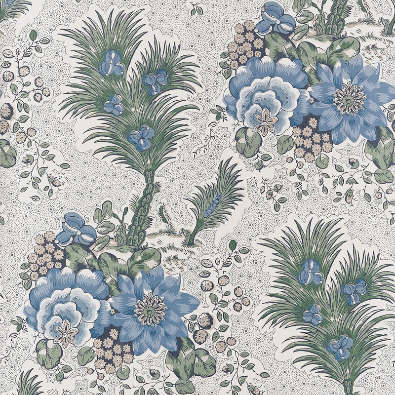 AT10717 Anna French Blue and Green Wallpaper