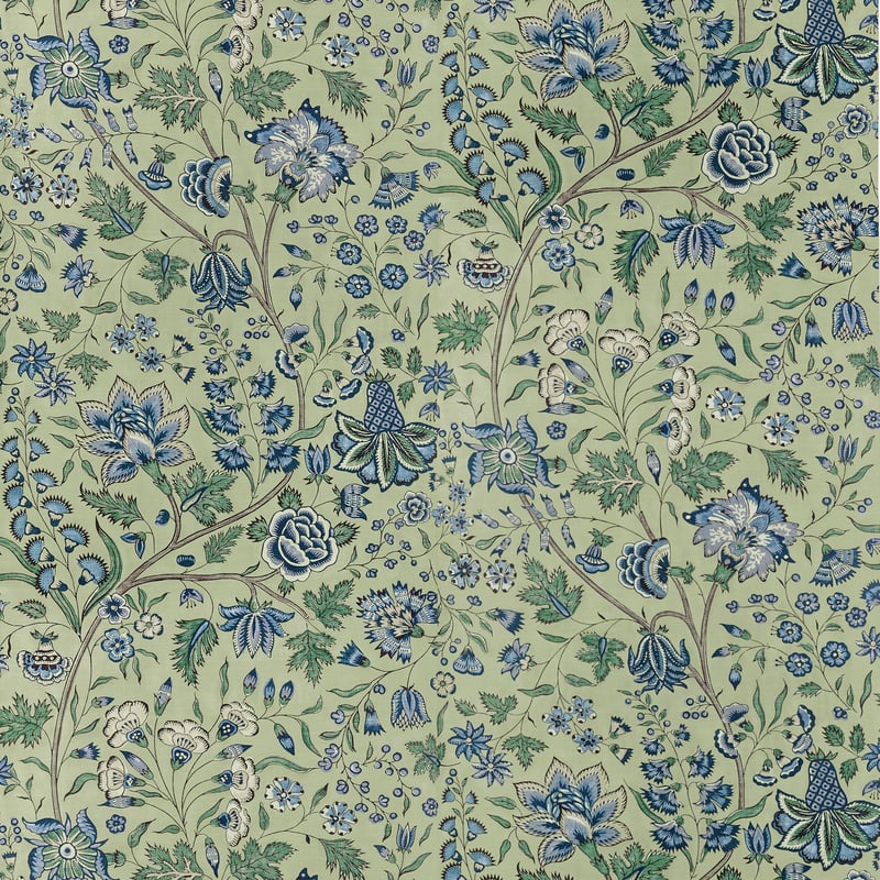 AT10727 Anna French Green and Blue Wallpaper