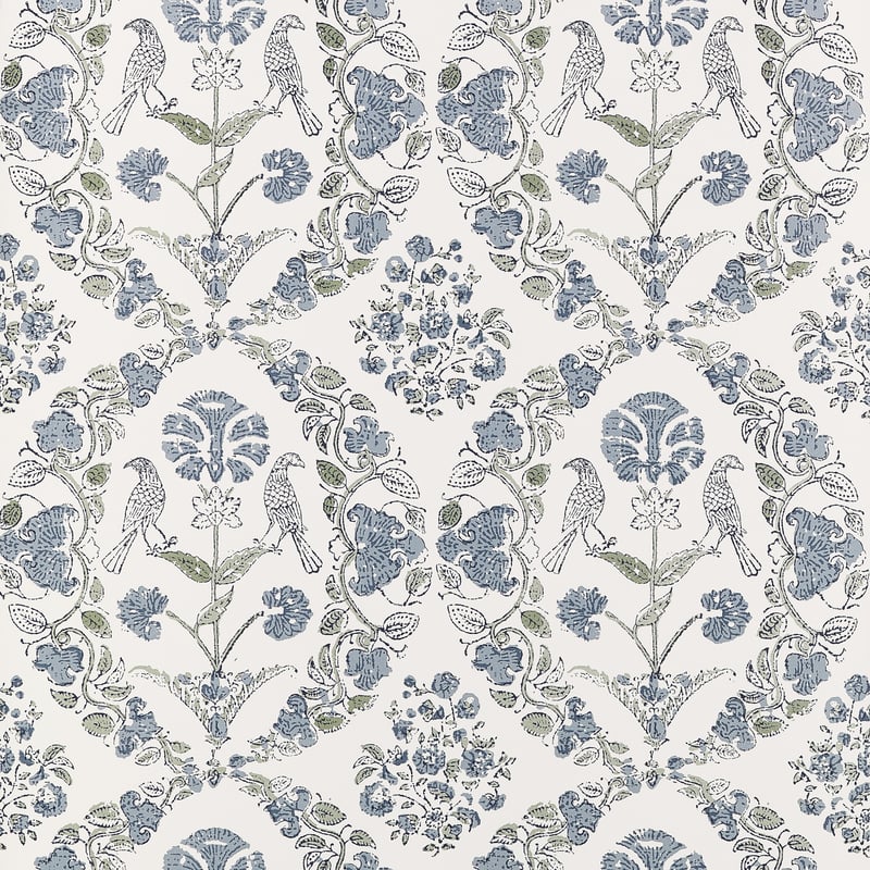 AT10740 Anna French Blue and Green Wallpaper