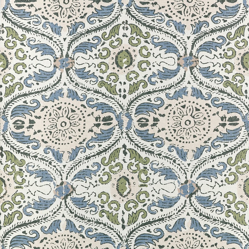 AT10756 Anna French Blue and Green Wallpaper