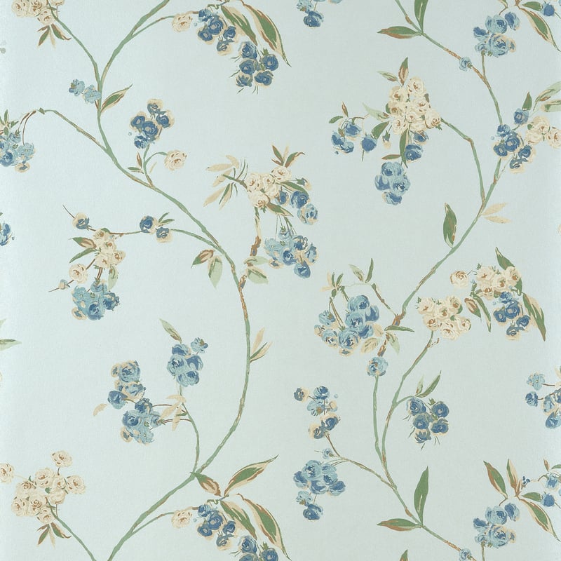 AT16153 Anna French Blue on Pearl Wallpaper
