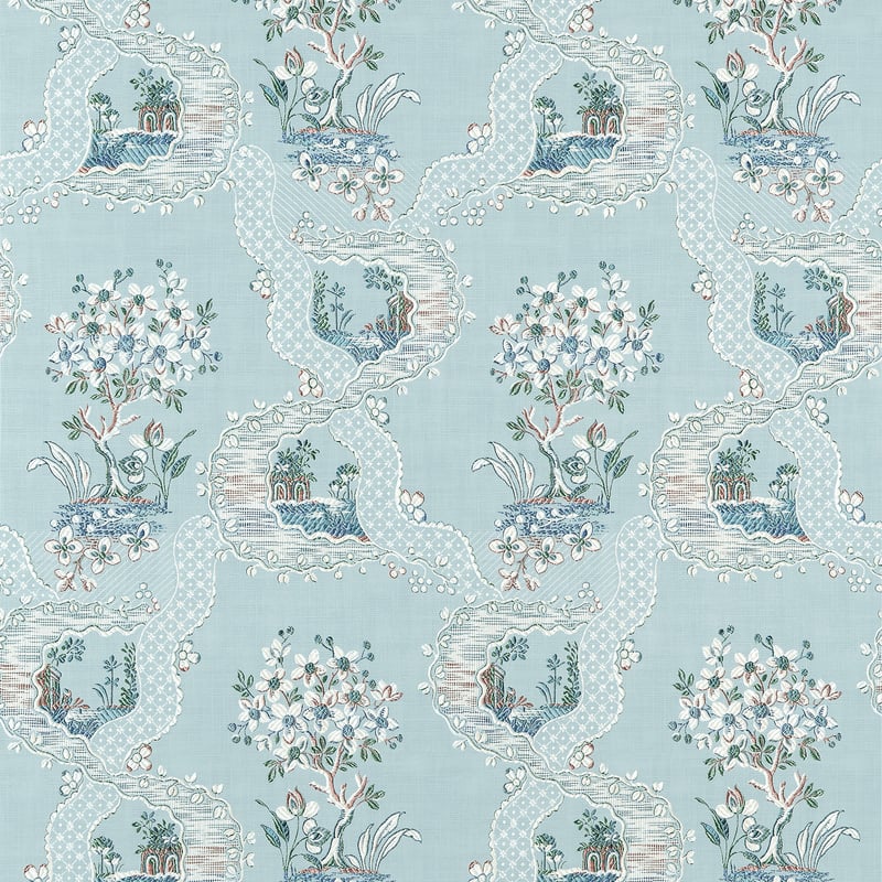 AT16156 Anna French Blue Wallpaper