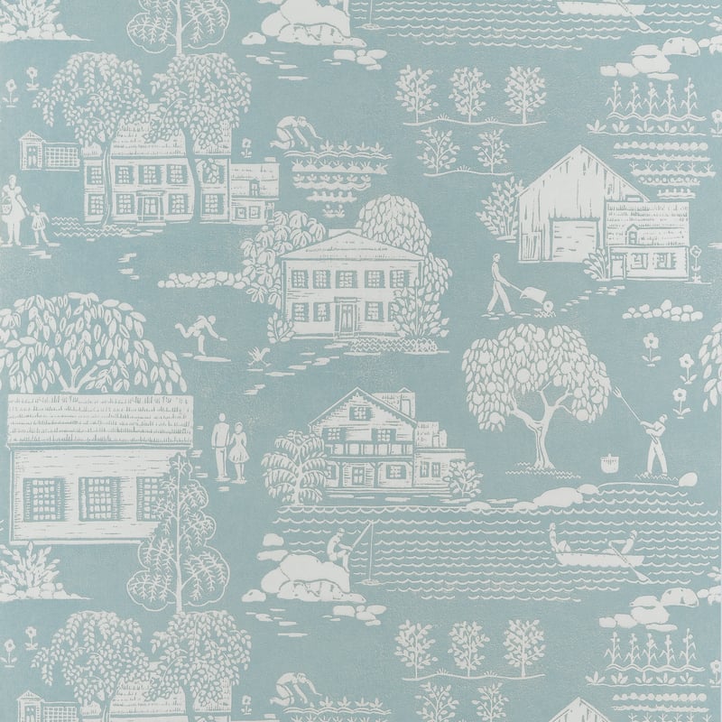 AT16166 Anna French Spa Blue Wallpaper