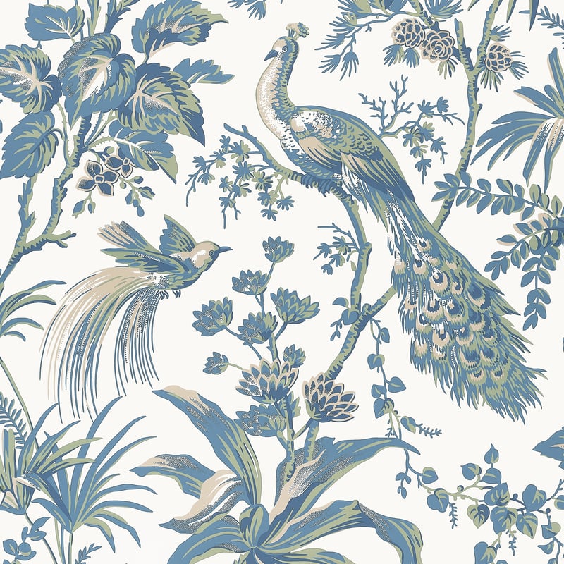 AT57830 Anna French Blue and Green Wallpaper