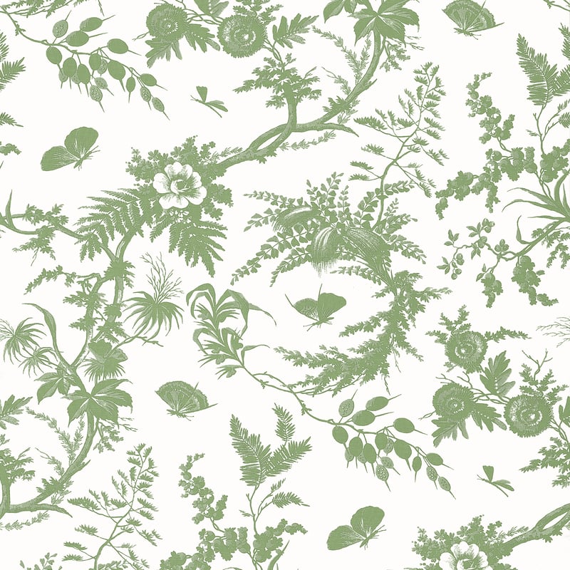 AT57836 Anna French Green Wallpaper