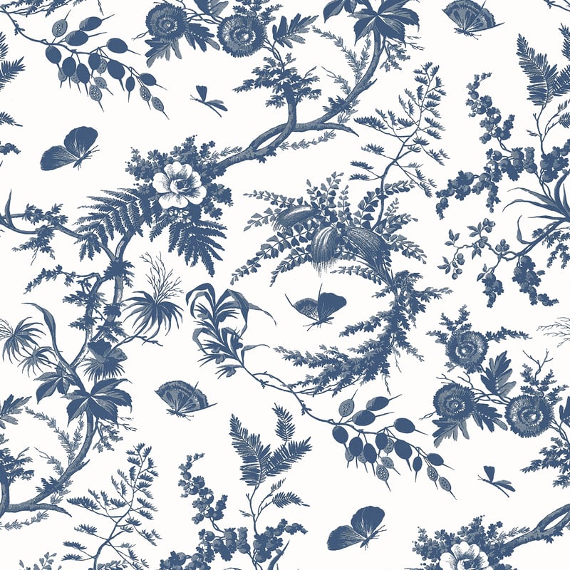AT57837 Anna French Blue Wallpaper
