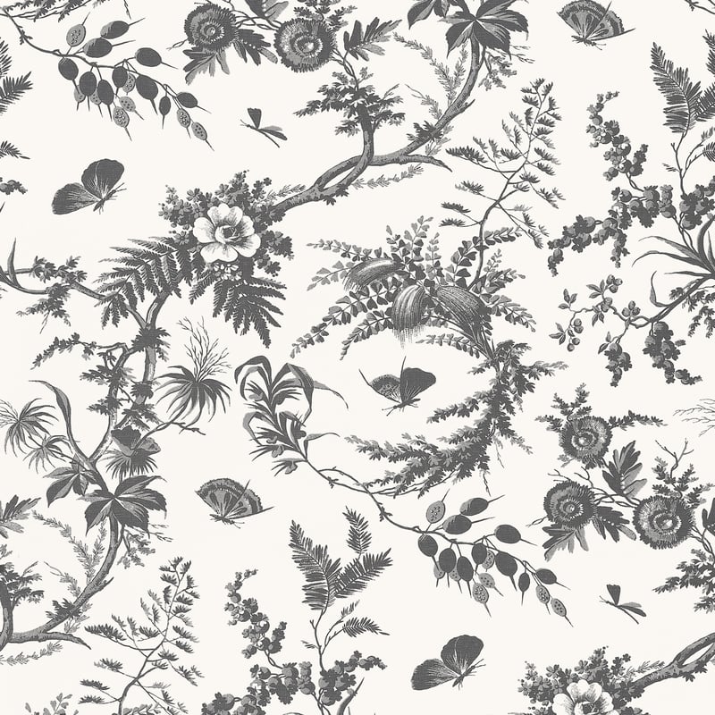 AT57838 Anna French Black Wallpaper