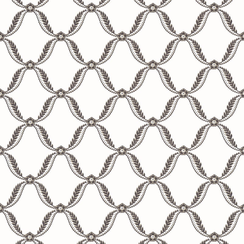 AT57883 Anna French Black Wallpaper