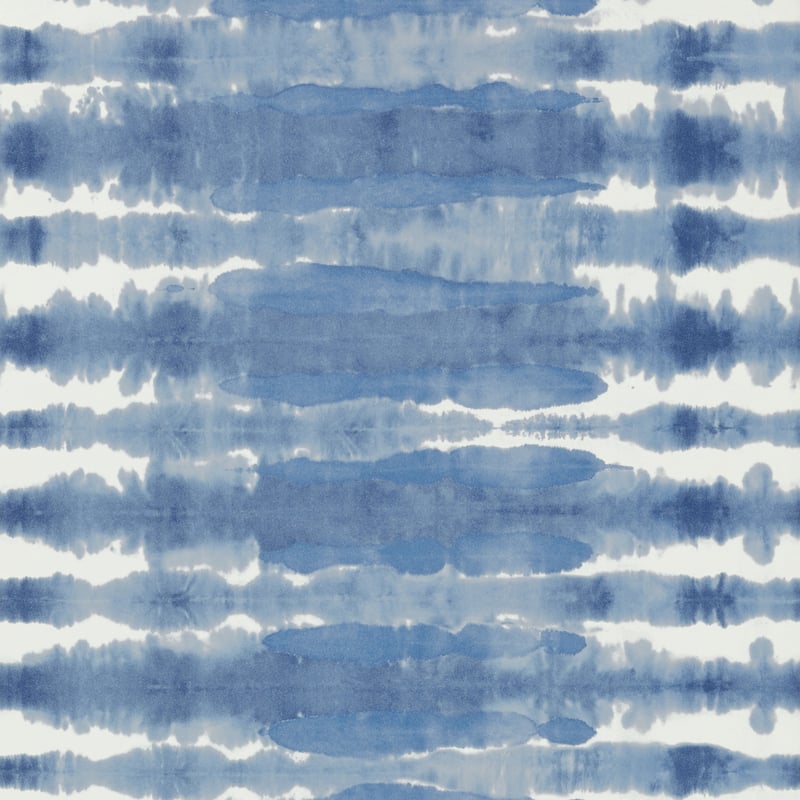 AT7942 Anna French Blue on White Wallpaper