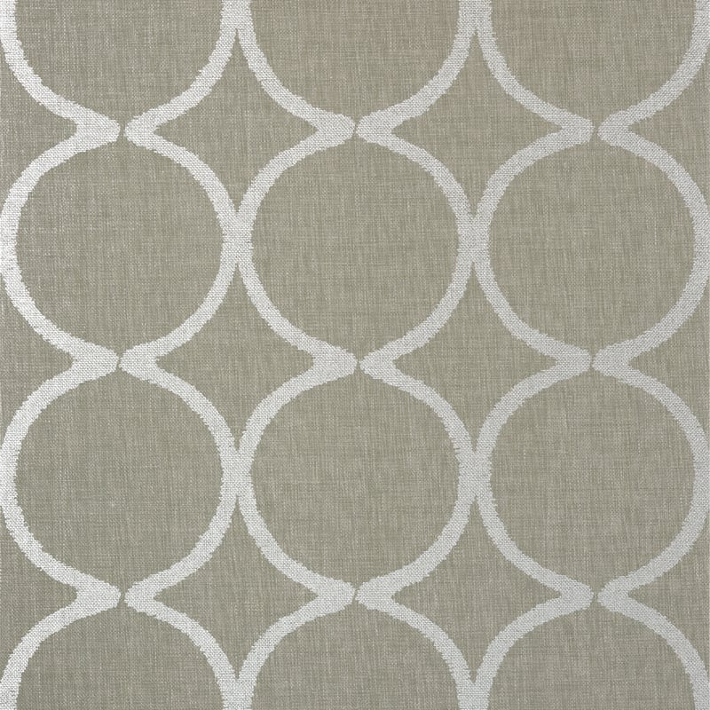 AT7947 Anna French Metallic Silver on Taupe Wallpaper