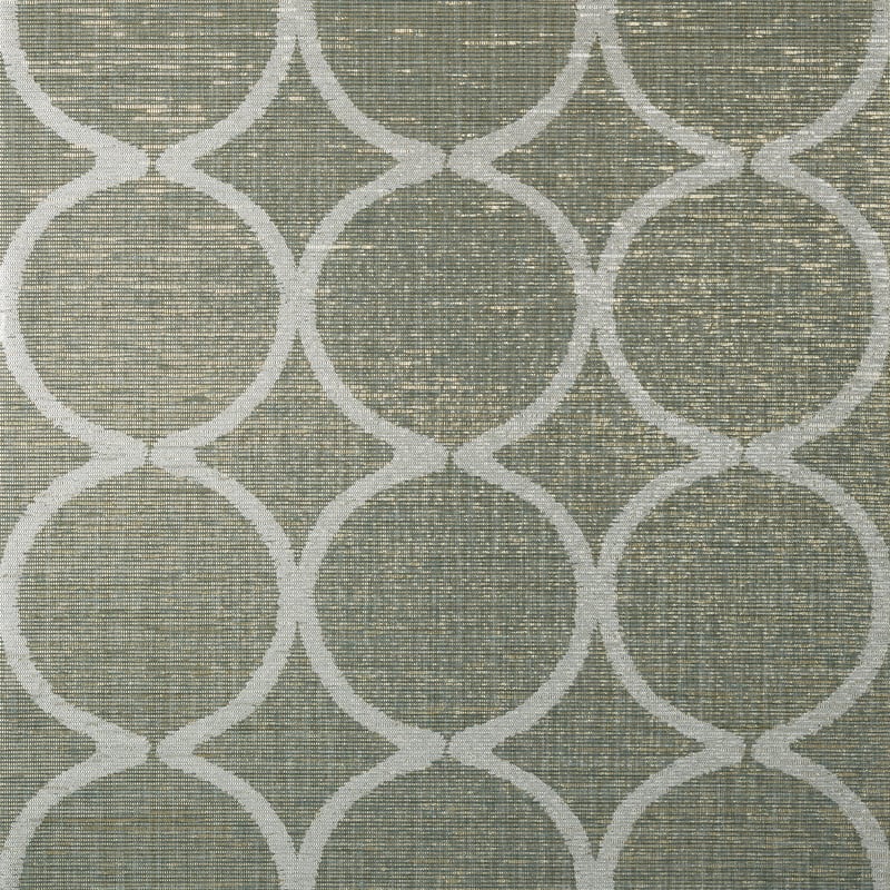AT7948 Anna French Metallic Silver on Aqua Wallpaper