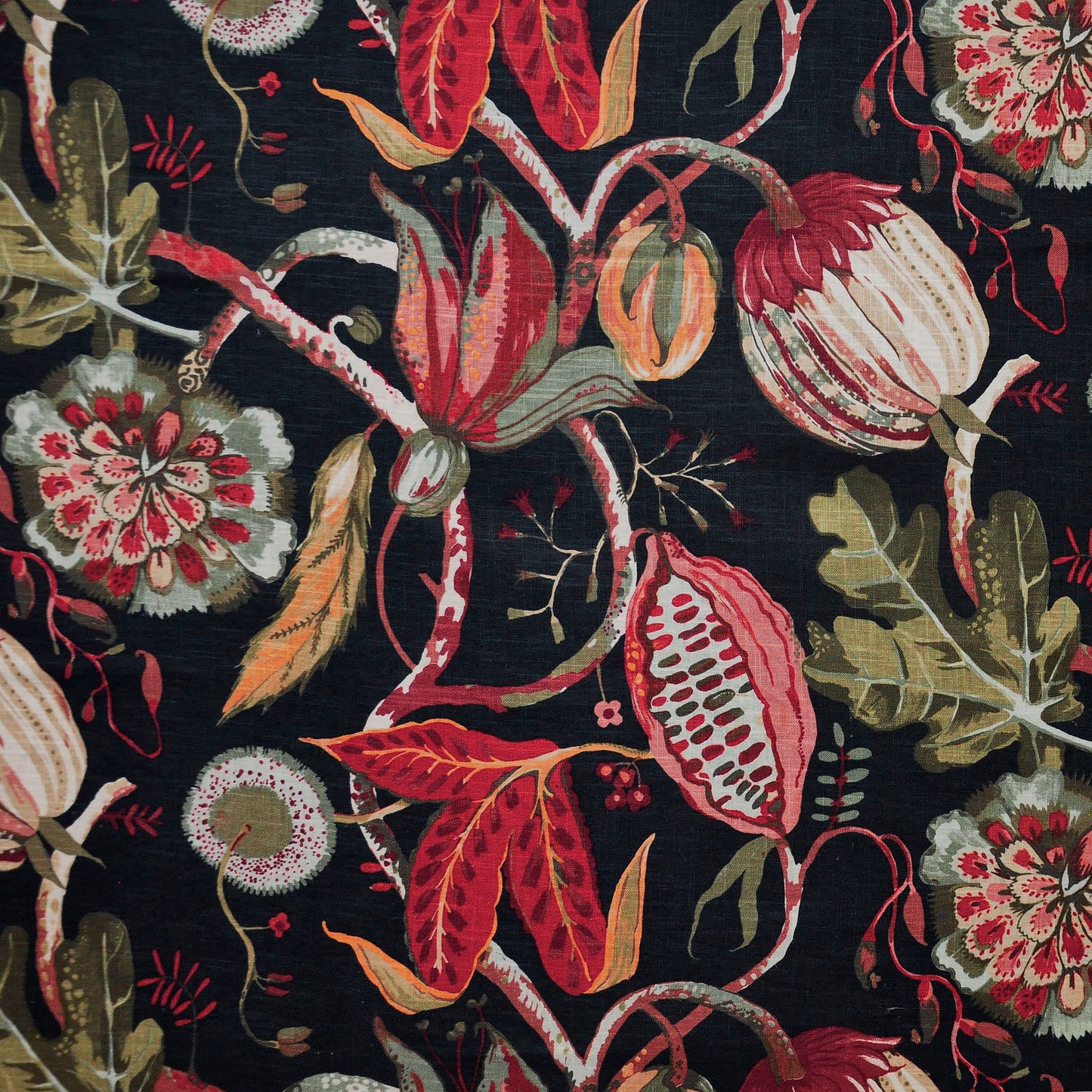 BEJ301 Maxwell UPHOLSTERY PATTERNS # 301 MIDNIGHT CT-JUNGLE ROOM