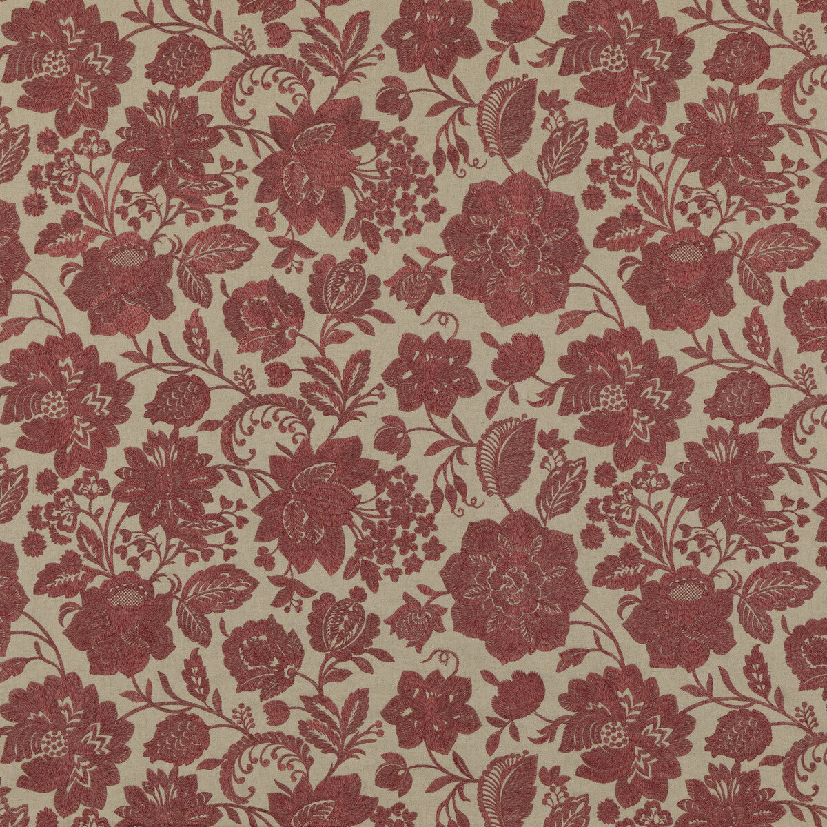 BF10918-2 BERWICK RED G P & J BAKER Fabrics Drapery Upholstery
