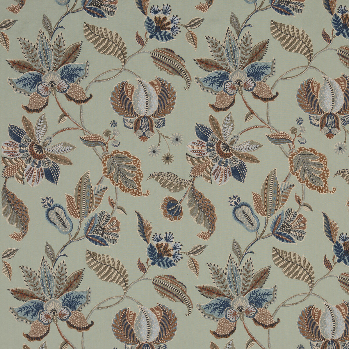 BF10941-1 DURBAR AQUA G P & J BAKER Fabrics Drapery Upholstery