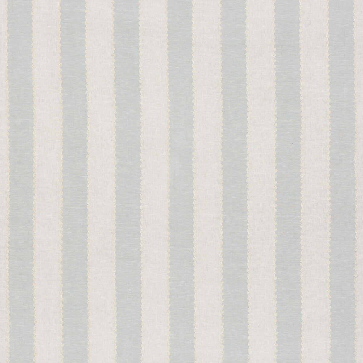 BF10944-725 ASHMORE STRIPE AQUA G P & J BAKER DRAPERY