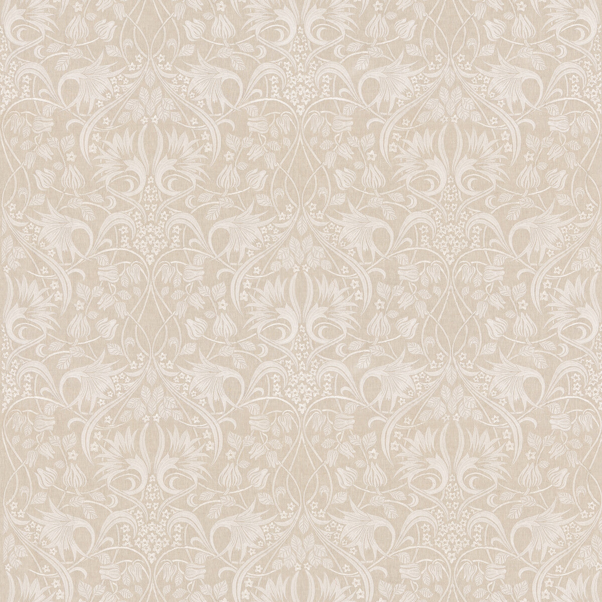 BF10995-1 FRITILLERIE EMBROIDERY NATURAL G P & J BAKER DRAPERY