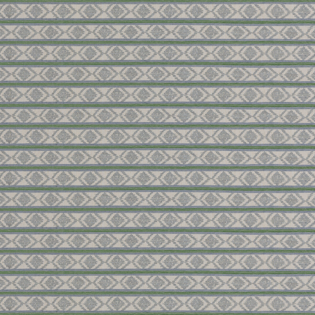 BF11034-7 BURFORD STRIPE BLUE/GREEN G P & J BAKER UPHOLSTERY