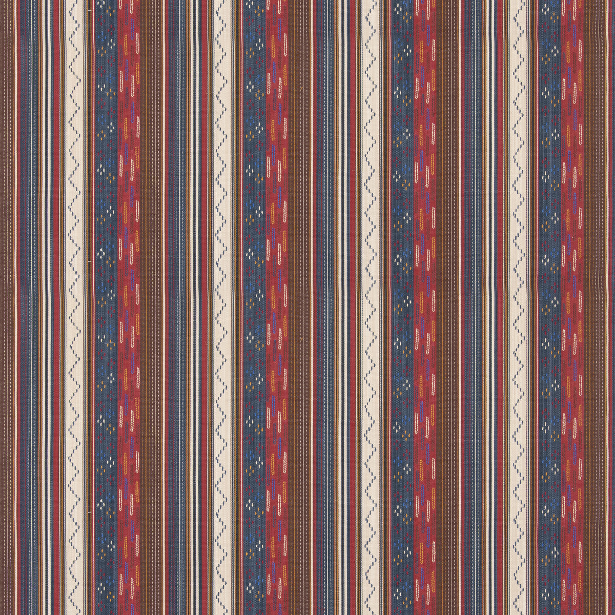 BF11060-2 RUNAWAY INDIGO/RED G P & J BAKER Fabrics Drapery Upholstery