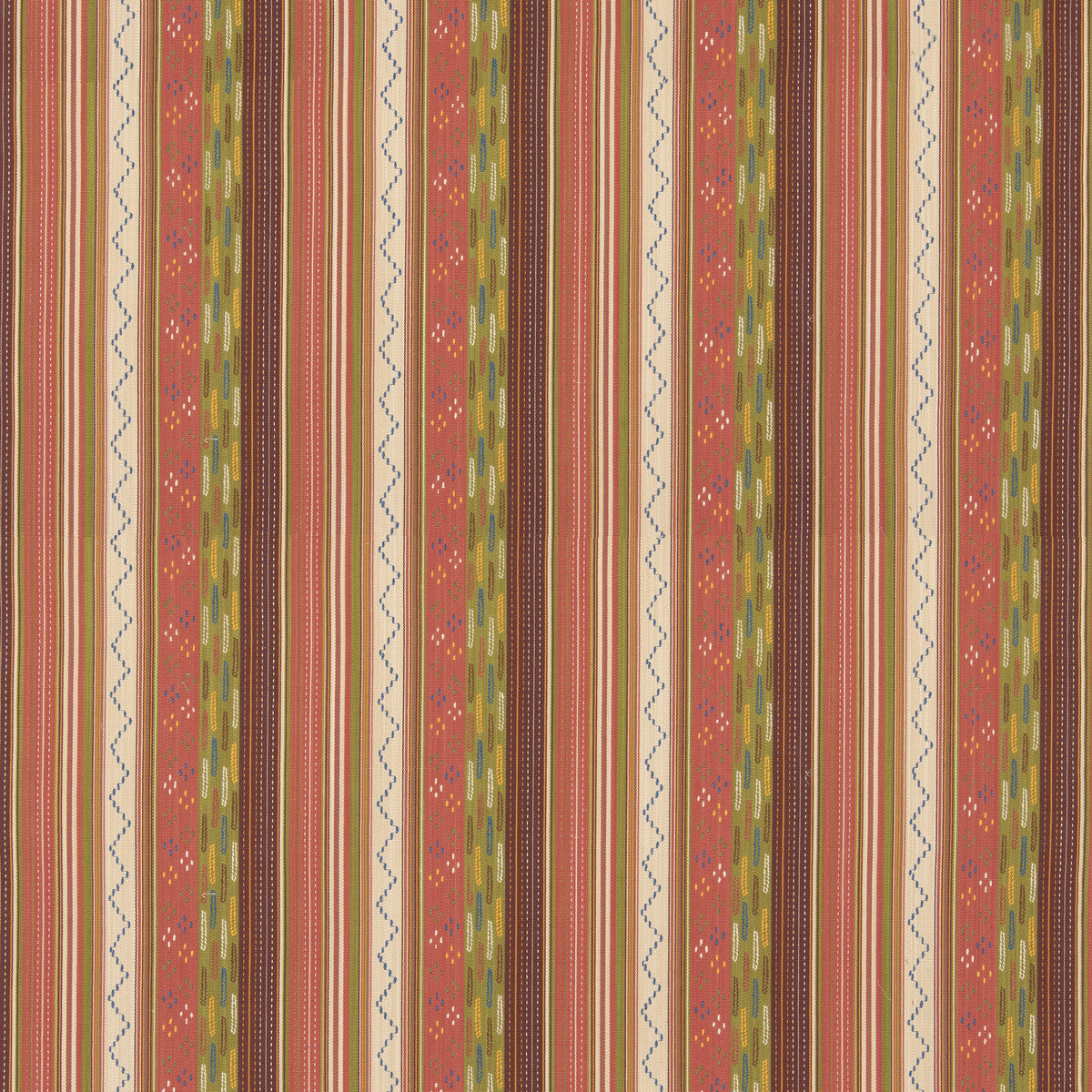 BF11060-3 RUNAWAY CORAL/GREEN G P & J BAKER Fabrics Drapery Upholstery