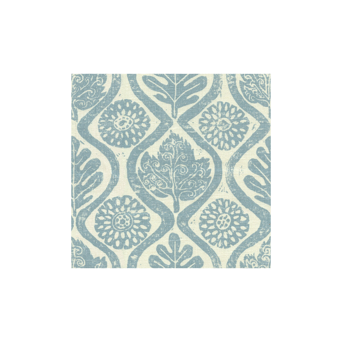 BFC-3514-5 OAKLEAVES BLUE LEE JOFA Fabrics Drapery Upholstery