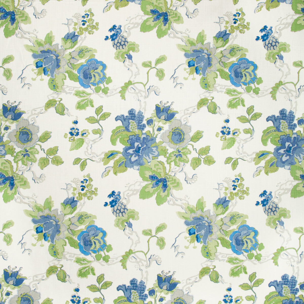 BFC-3520-153 PARNHAM CORNFLOWER/LIME LEE JOFA Fabrics Drapery Upholstery