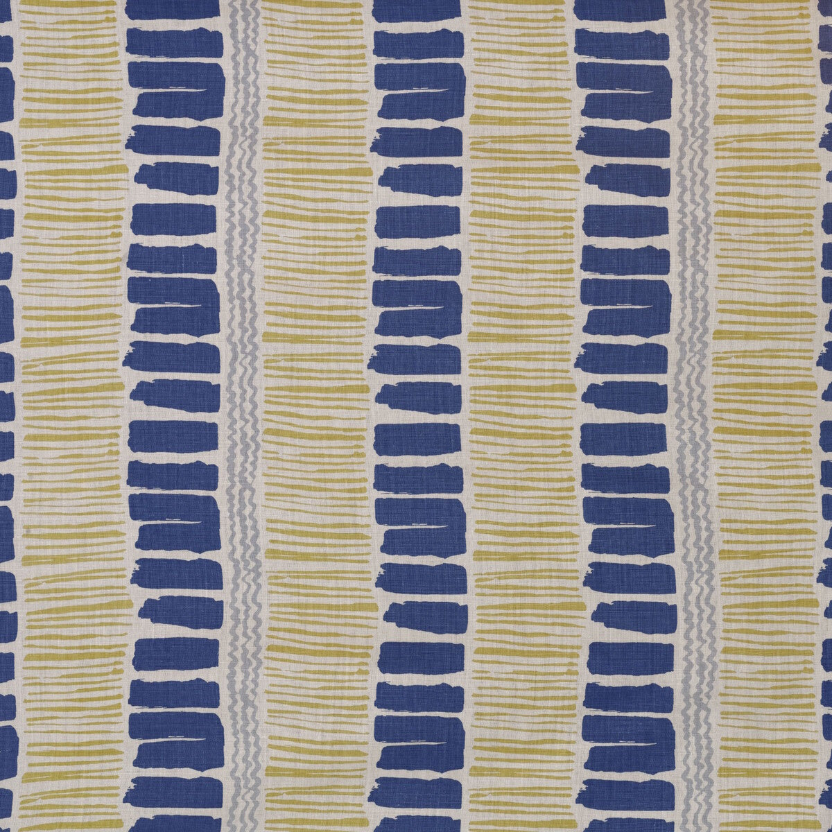 BFC-3624-450 SALTAIRE INDIGO/YELLOW/AQUA LEE JOFA Fabrics Drapery Upholstery