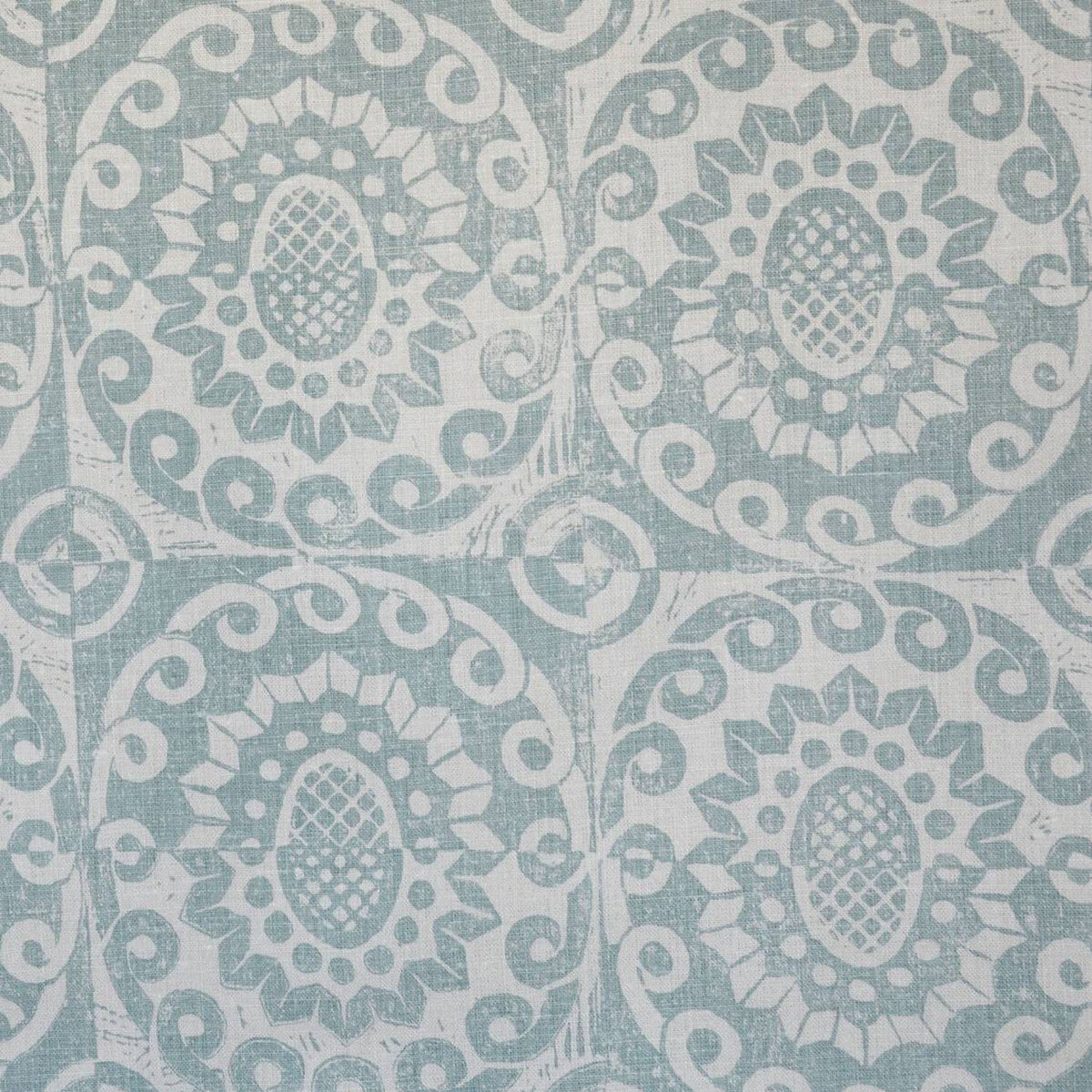 BFC-3628-3 PINEAPPLE ON OATMEAL AQUA LEE JOFA Fabrics Drapery Upholstery