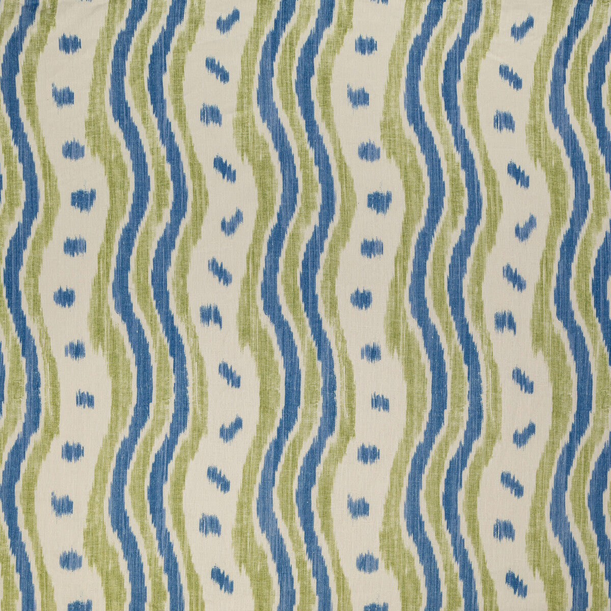 BFC-3687-523 IKAT STRIPE BLUE/LIME LEE JOFA Fabrics Drapery Upholstery