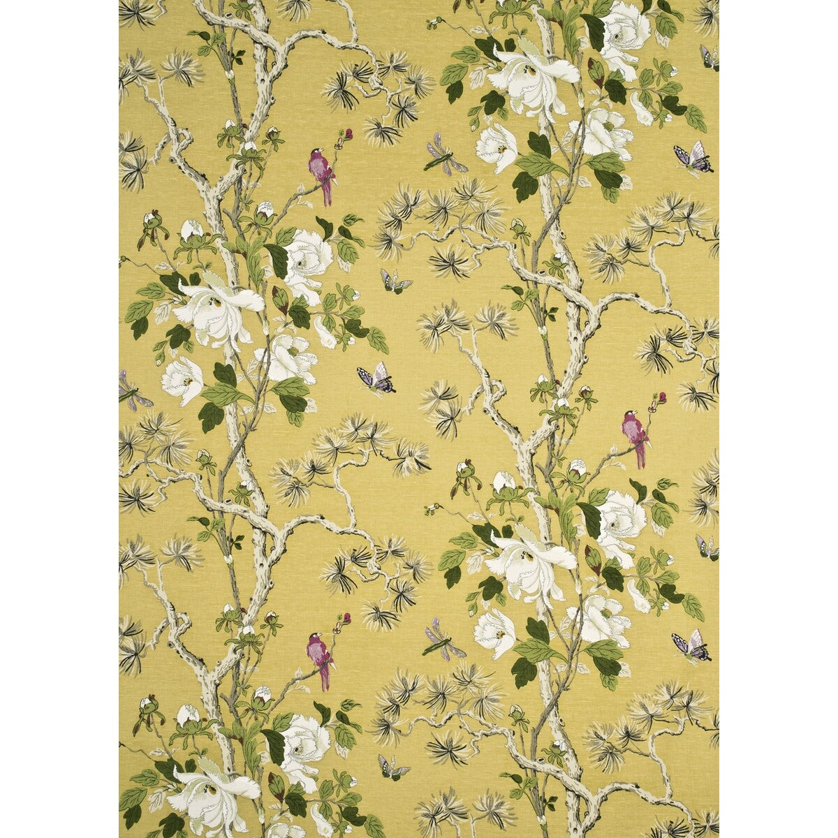 BP10463-5 TREE PEONY STRONG YELLOW/IVORY G P & J BAKER Fabrics Drapery Upholstery
