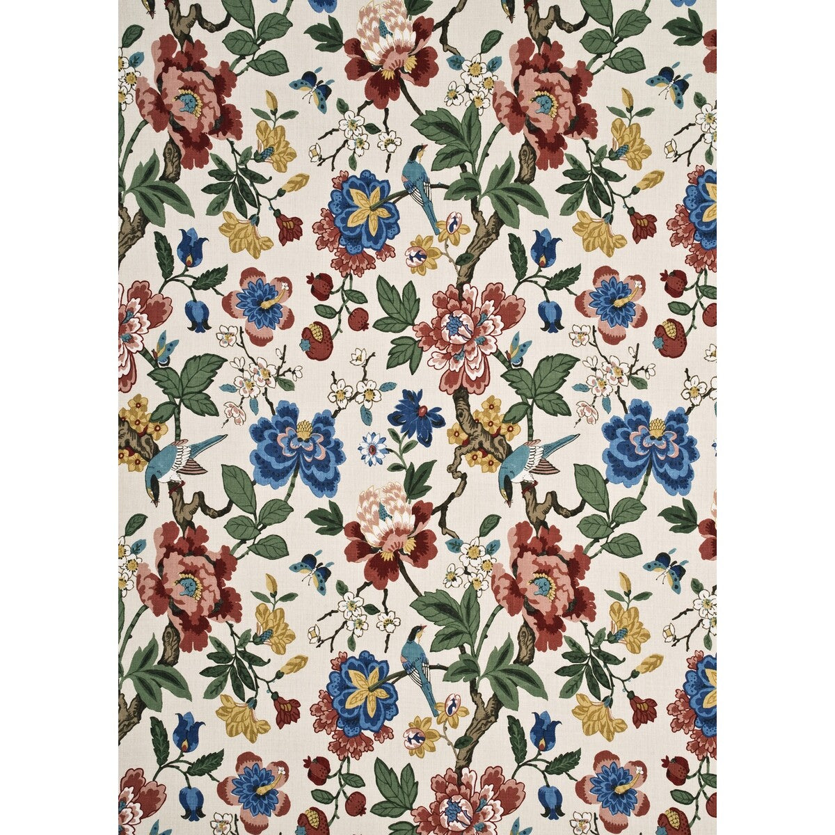BP10464-1 PERSIAN POMEGRANATE RED/GREEN/AQUA G P & J BAKER Fabrics Drapery Upholstery