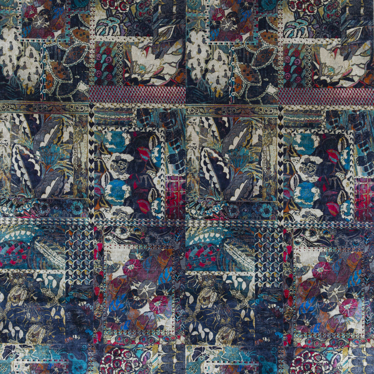 BP10629-2 BARCELONA INDIGO G P & J BAKER Fabrics Drapery Upholstery