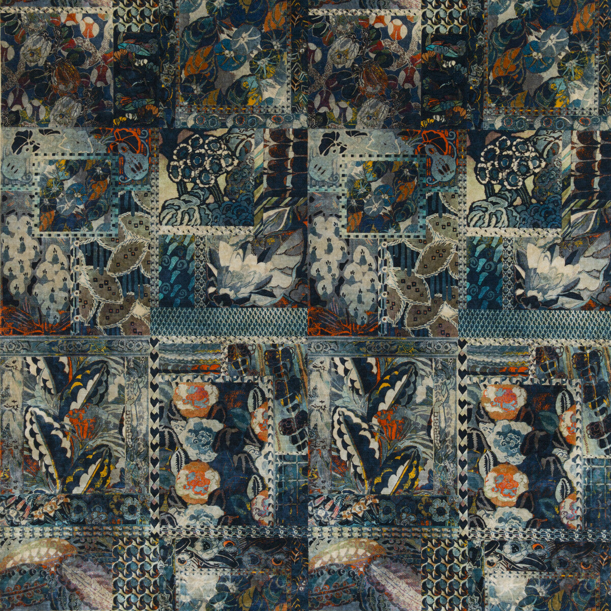 BP10629-4 BARCELONA TEAL G P & J BAKER Fabrics Drapery Upholstery