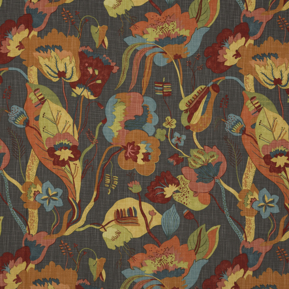 BP10631-1 CALIFORNIA SPICE/CHARCOAL G P & J BAKER Fabrics Drapery Upholstery