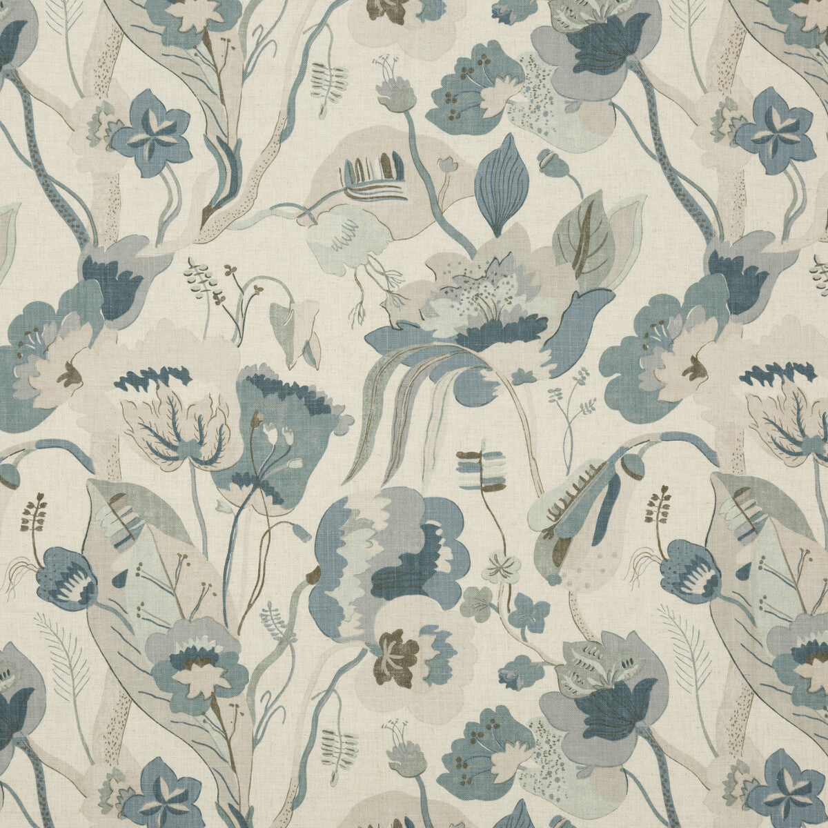 BP10631-2 CALIFORNIA LINEN/DENIM G P & J BAKER Fabrics Drapery Upholstery