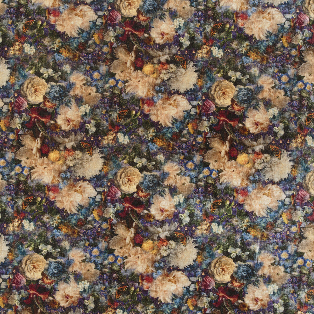 BP10642-2 ROYAL GARDEN VELVET SAPPHIRE G P & J BAKER Fabrics Drapery Upholstery