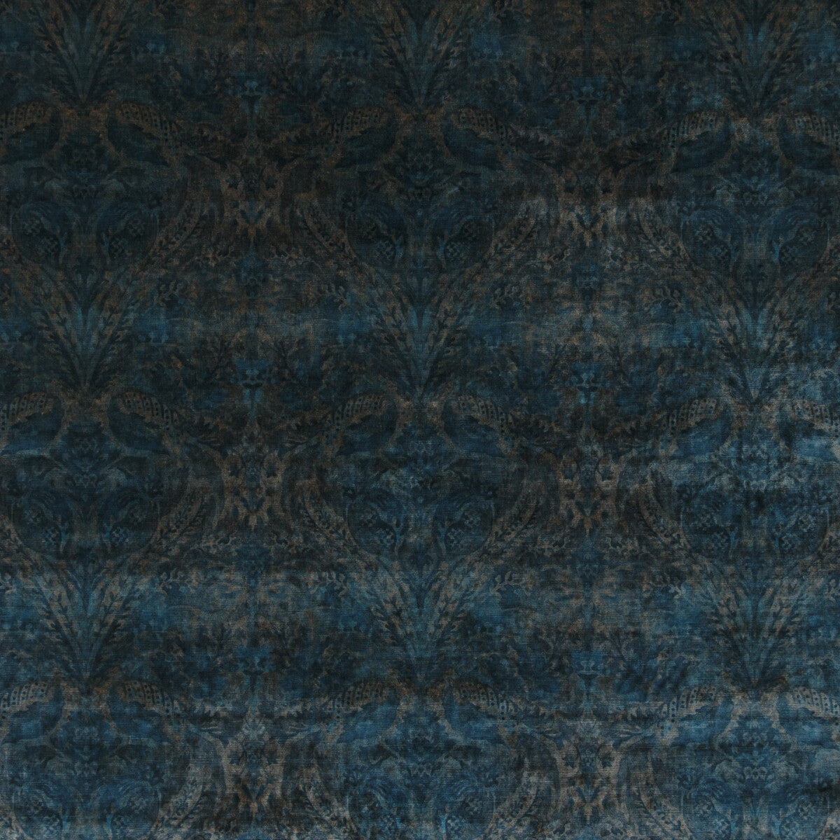 BP10646-2 ROYAL DAMASK VELVET SAPPHIRE G P & J BAKER Fabrics Drapery Upholstery