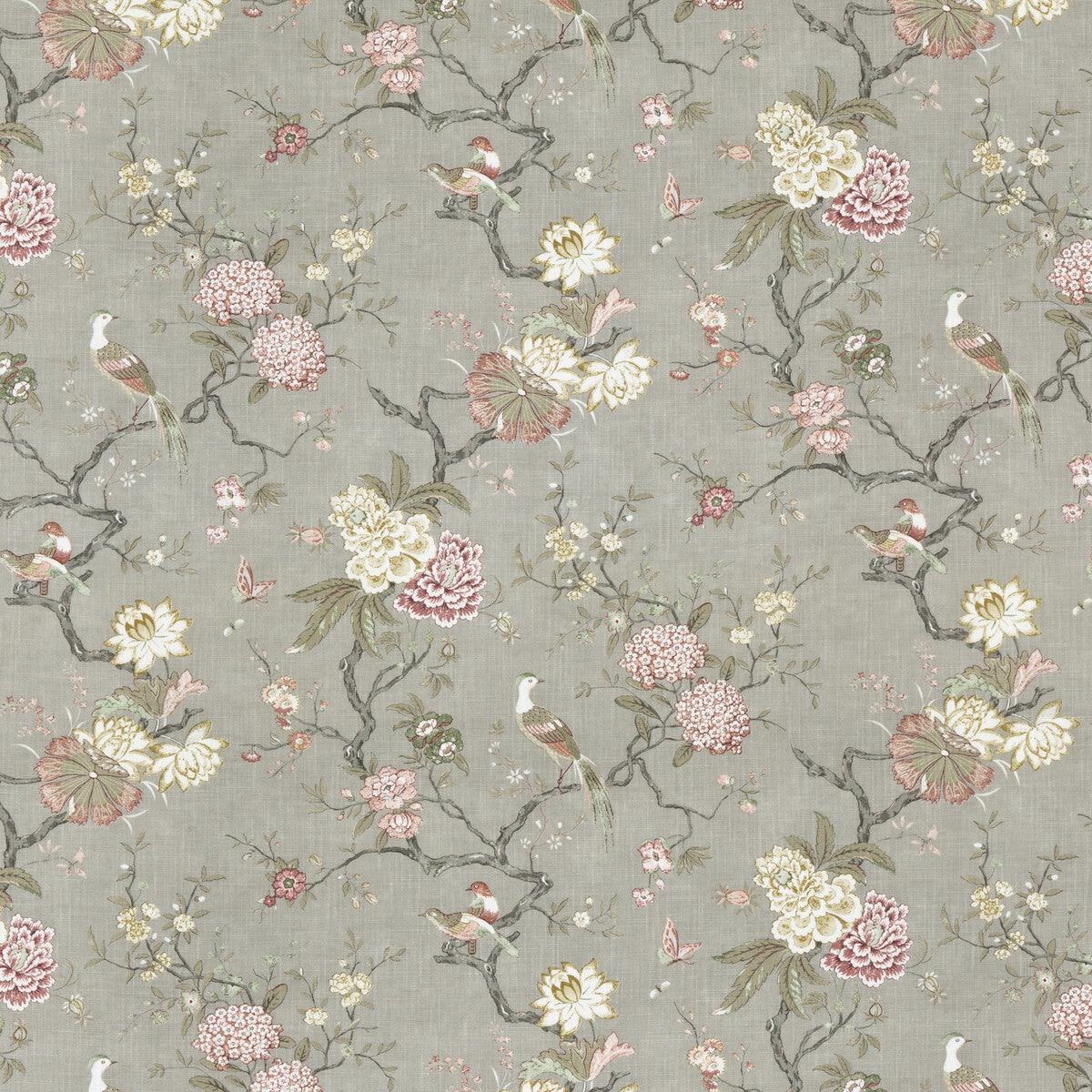 BP10771-2 ORIENTAL BIRD SIGNATURE MOLE G P & J BAKER Fabrics Drapery Upholstery